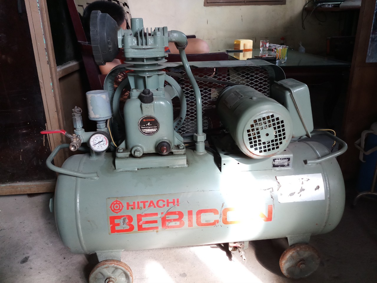 máy nén khí 1hp nhật zin 