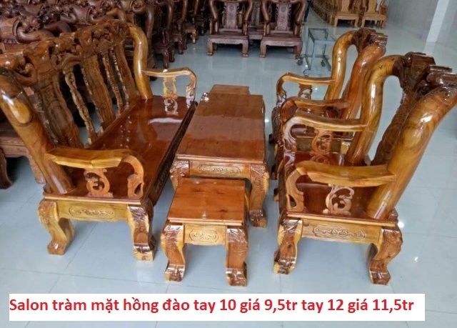 Salon tràm mặt hồng đào tay 10 giá 9,5tr tay 12 giá 11,5tr