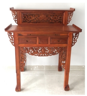 BÀN THỜ GIA TIÊN 2 TẦNG GỖ TRÀM
