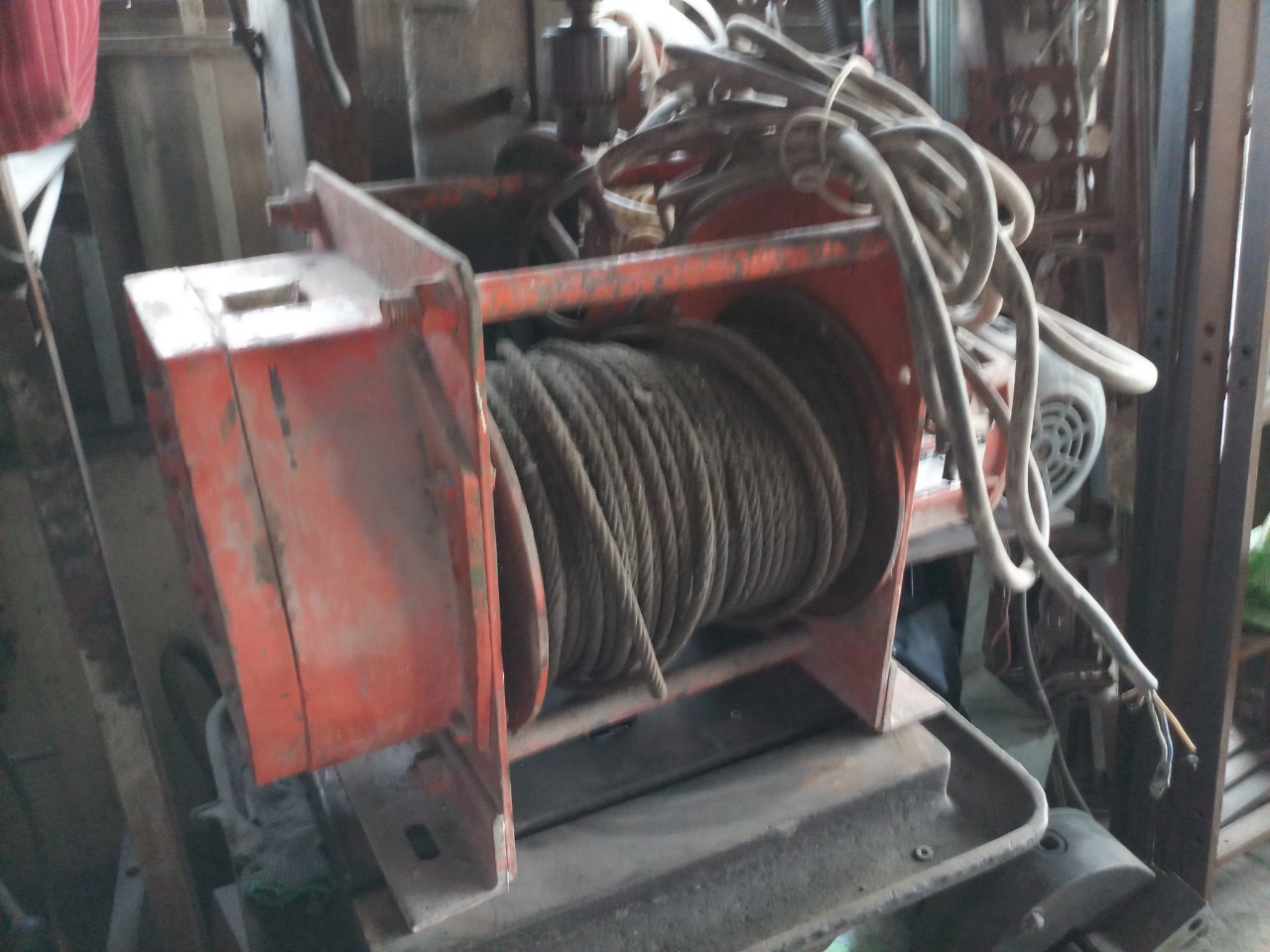 Tời điện nhật bãi zin đã ra điện 380V